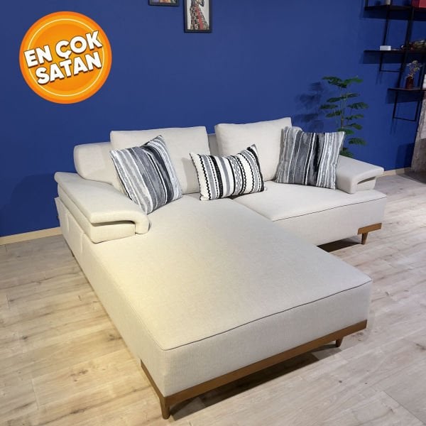 Lego Köşe 230x180 ahşap ayak-keten